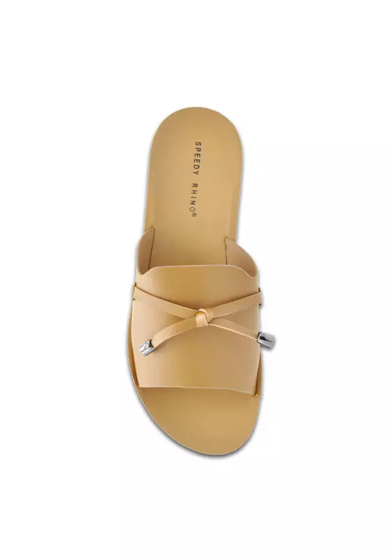 Ribbon Slip On Sandals