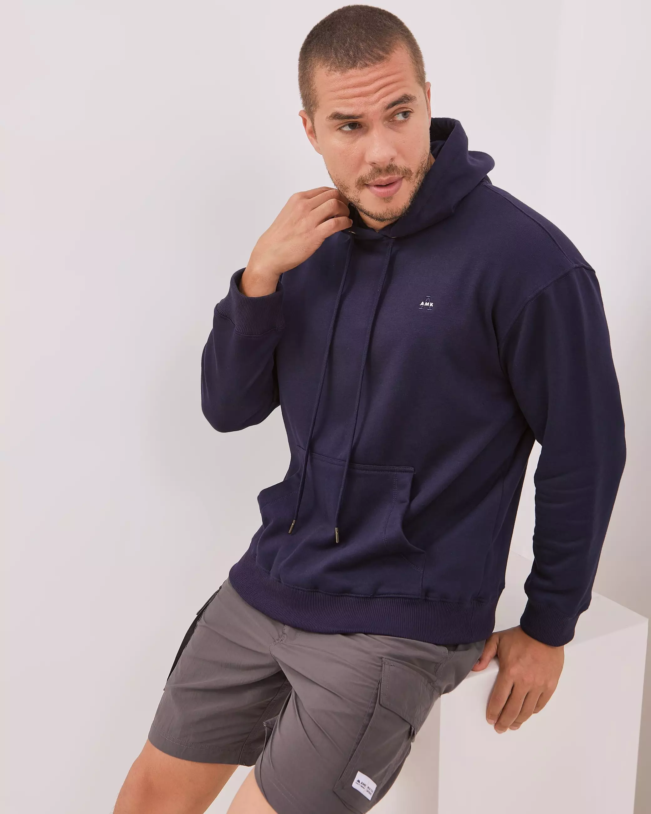 AMK Hoodie Panjang Pria JC Rayder L/S Navy