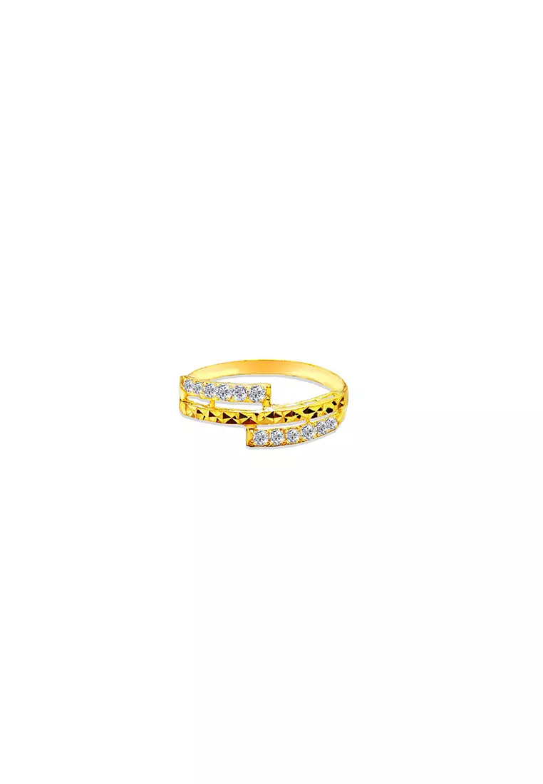 375/9K Gold Zirconia Ring C99