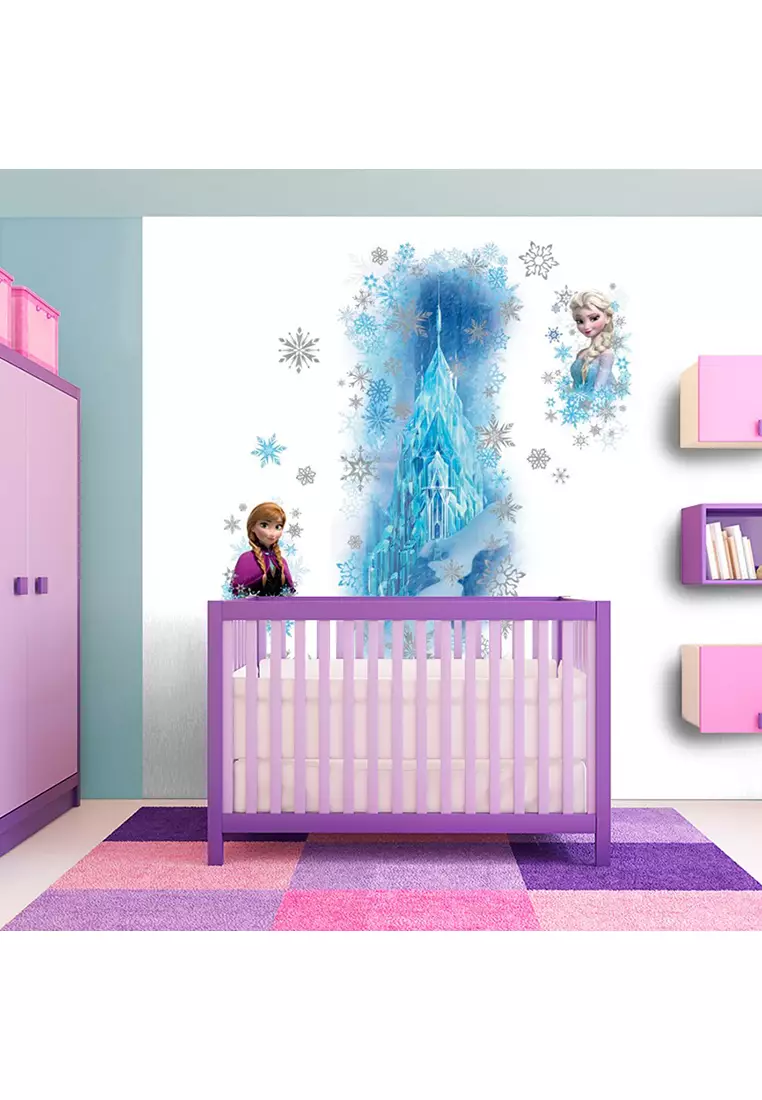 Jual Disney Frozen Ice Palace With Elsa And Anna Giant Wall Decal With