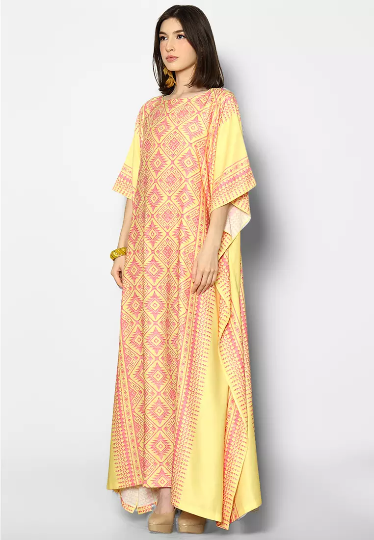 Kanzi Exclusive Short Sleeve Songket Kaftan