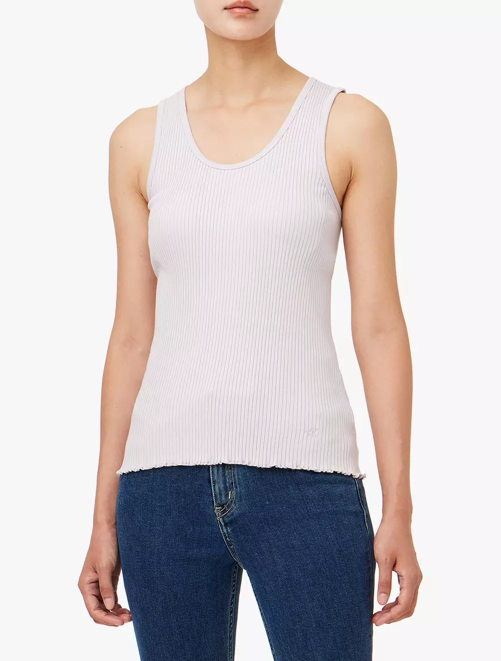 Calvin Klein - Women's Hero Tubular Lip Tank Top - Lilac Purple - lilac purple