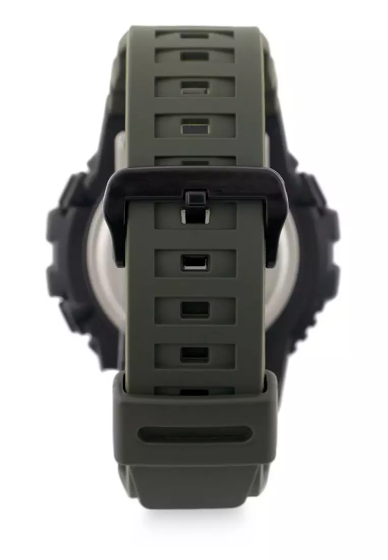 Casio Jam Tangan Pria - Green Black - Resin - HDC-700-3AVDF