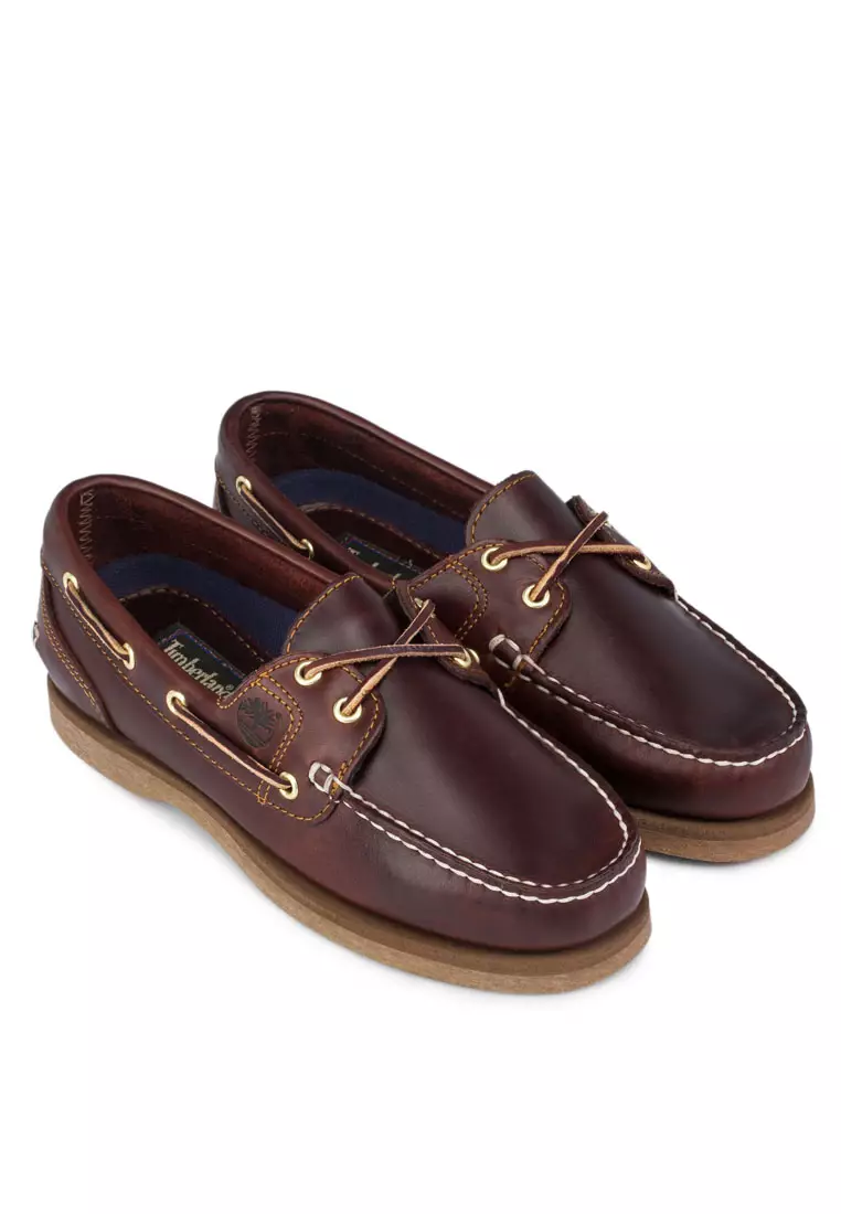 Timberland Mens Shoes Classic Boat 2 Eye Casual Lace-Up Deck