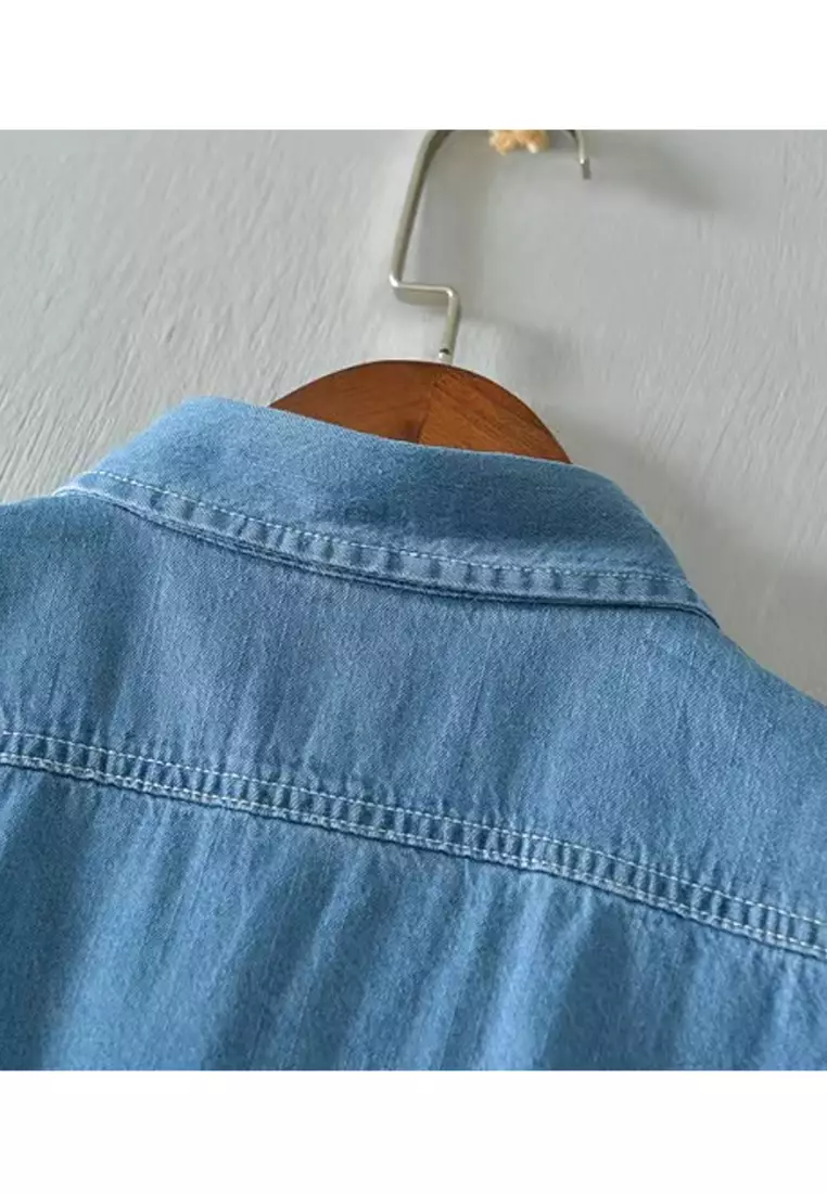 Men's Casual Denim Shirts MS18021