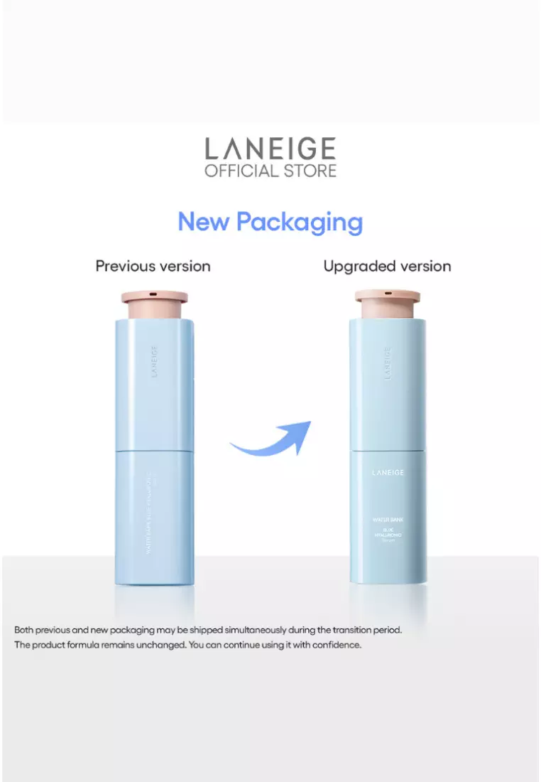 [New Packaging] Laneige Water Bank Blue Hyaluronic Serum 50ml - Intensive Hydrating Serum, Replenishes Moisture in Tired Skin, Repair Damaged Skin Barrier​