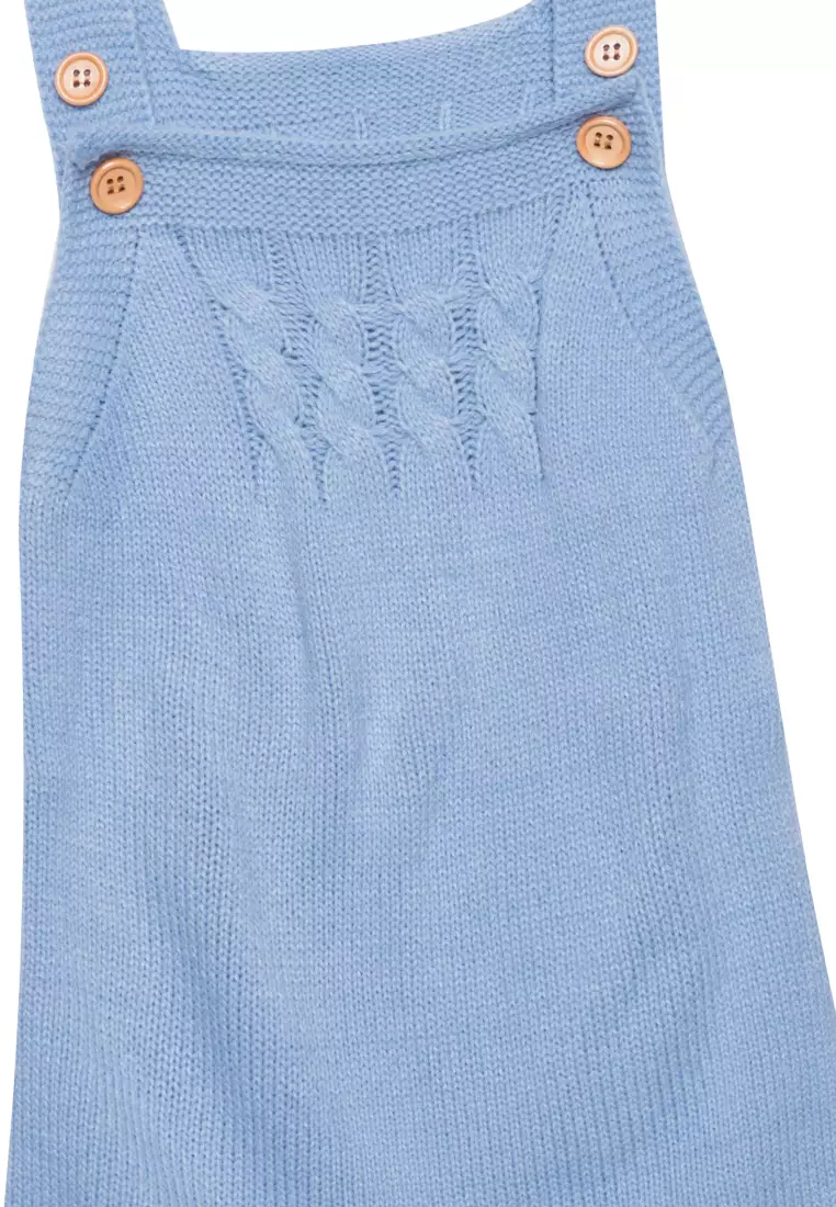 Check Knitted Romper