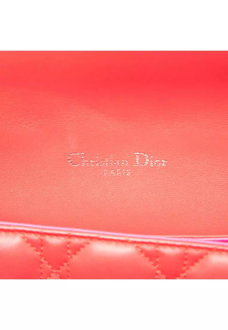 Pre-Loved Dior Medium Lambskin Cannage Miss Dior Flap