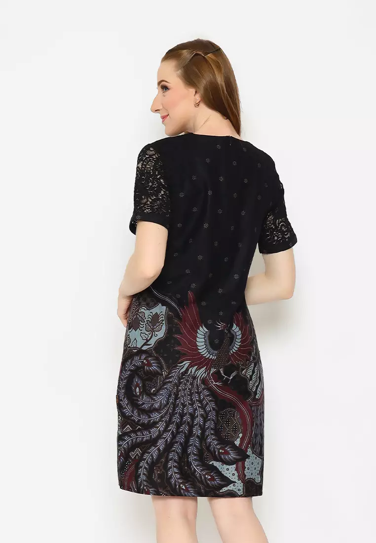 My Aksa Batik Wanita Dress Furing Jacinta Jimmy