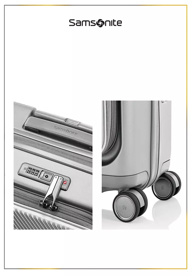 Samsonite Koper Hardcase Zipprix FT Spinner 20 Inch EXP FT - Silver