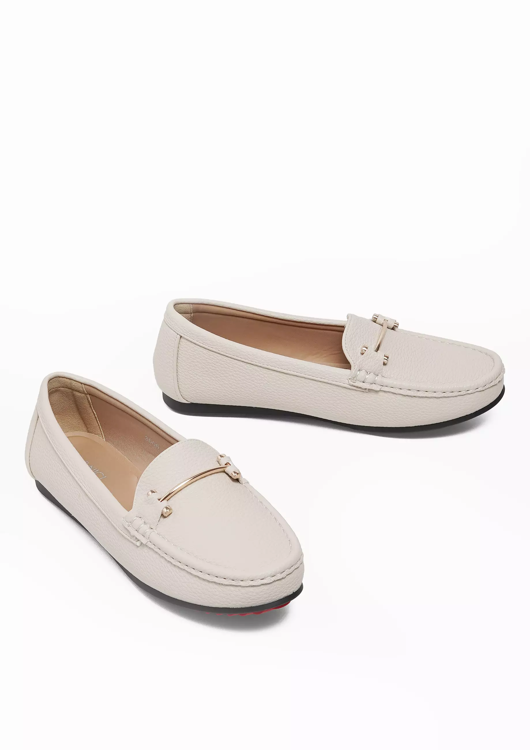 VIVI NICI - Deanna Sepatu Flatshoes Kerja Wanita Cannoli Cream