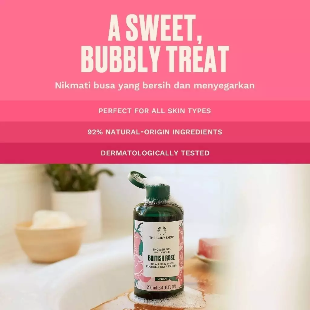 British Rose Shower Gel 250ml