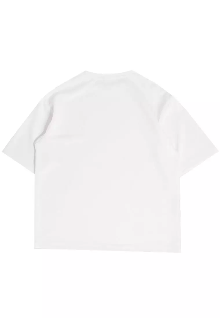 MTP27 kaos oversize basket basketball ring sablon besar bahan tebal scuba putih