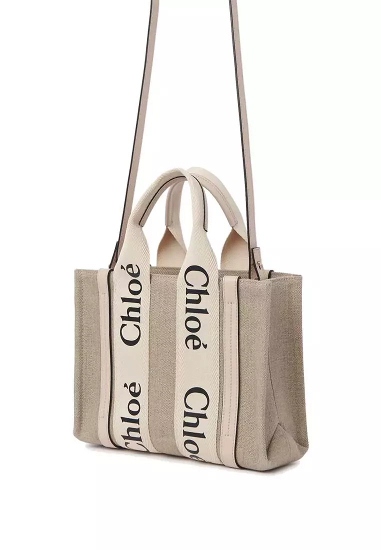 Small Woody Tote Bag Cement Pink CHC22AS397I266J5