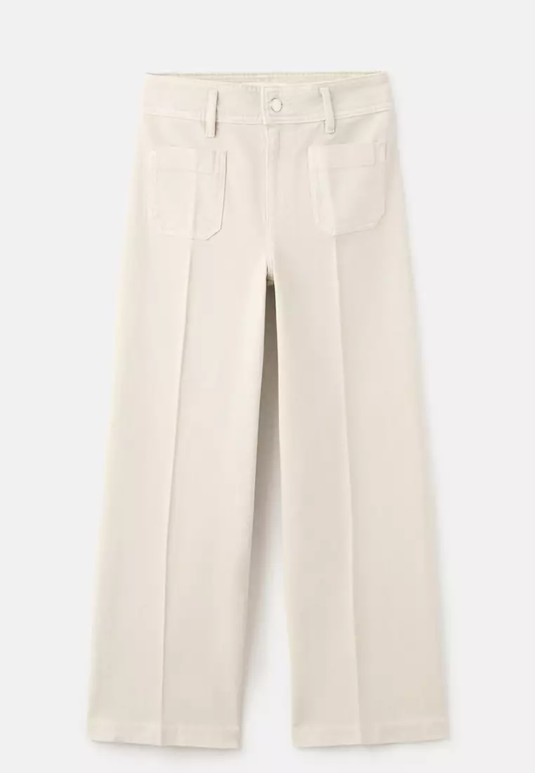 Wide-Leg Jeans With Pockets