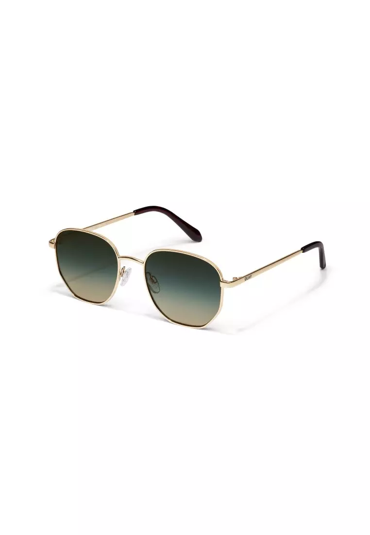 Big Time Sunglasses - Gold/Palm Taupe