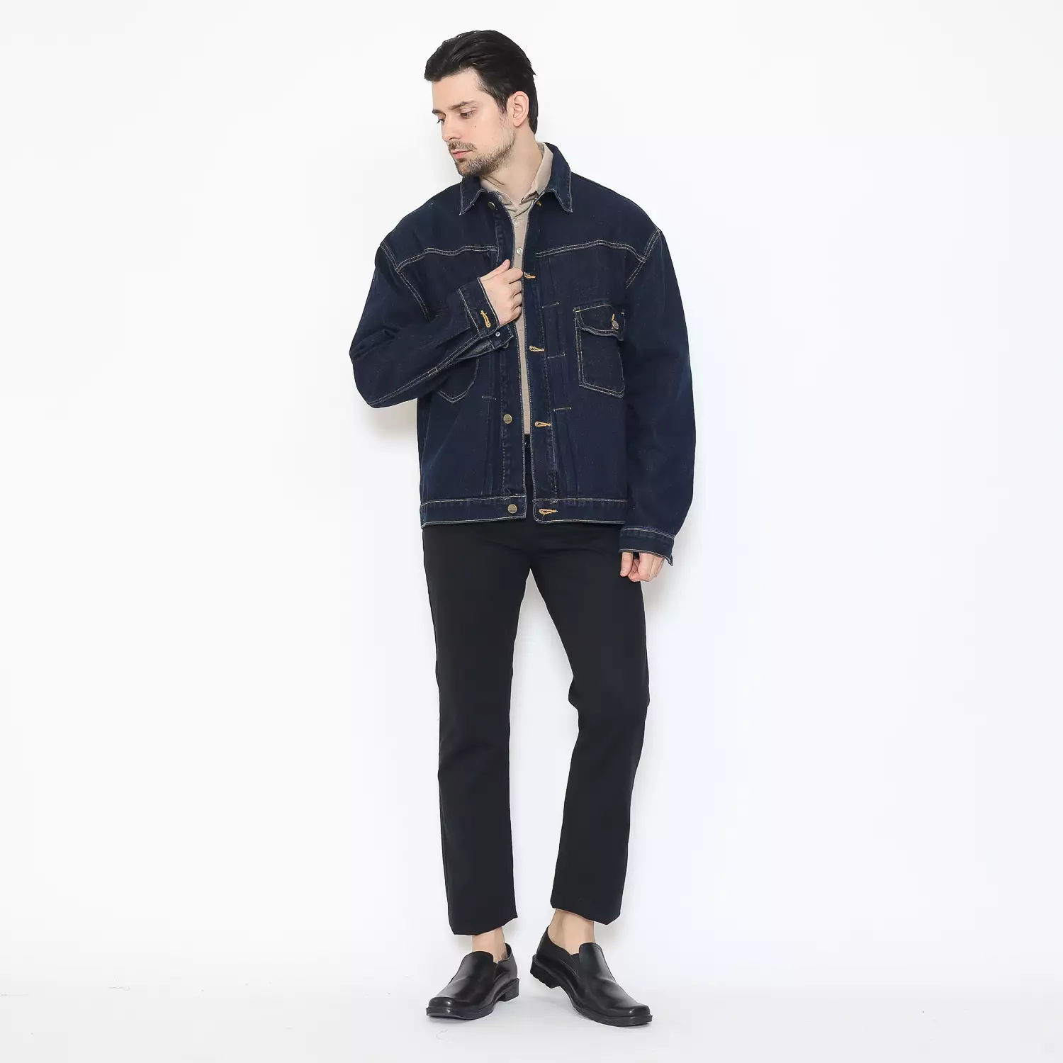 Hammer Men Jacket C1JW056B1 I Jaket Denim Pria Navy