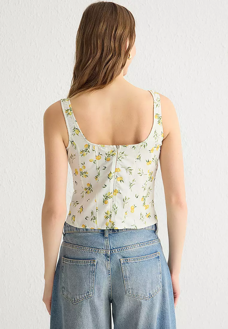 Strappy Lemon Top