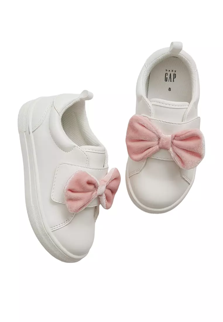 Fuzzy Bow Sneakers