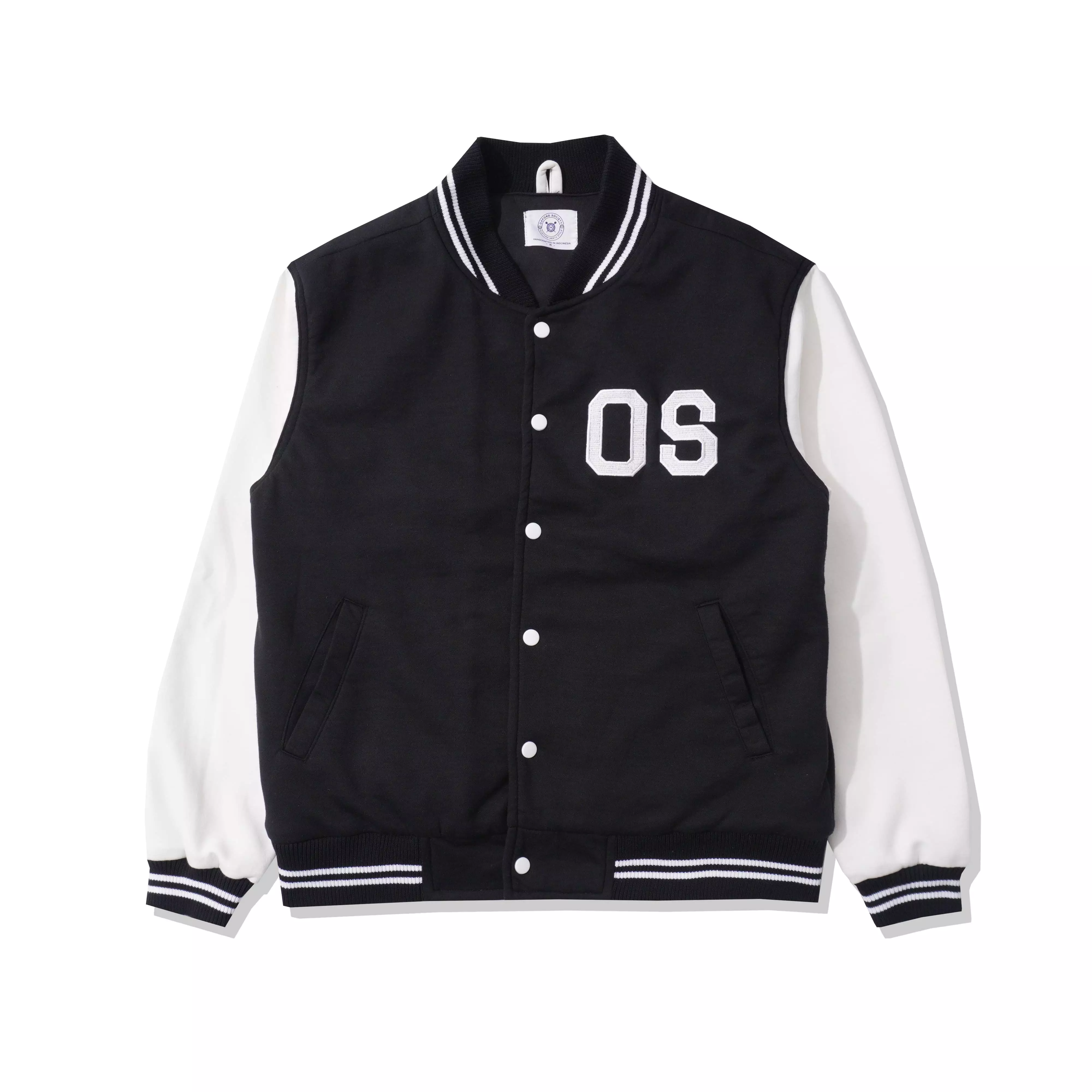 Jual Oxford Society Oxford Society Leeds Black Varsity Jacket for