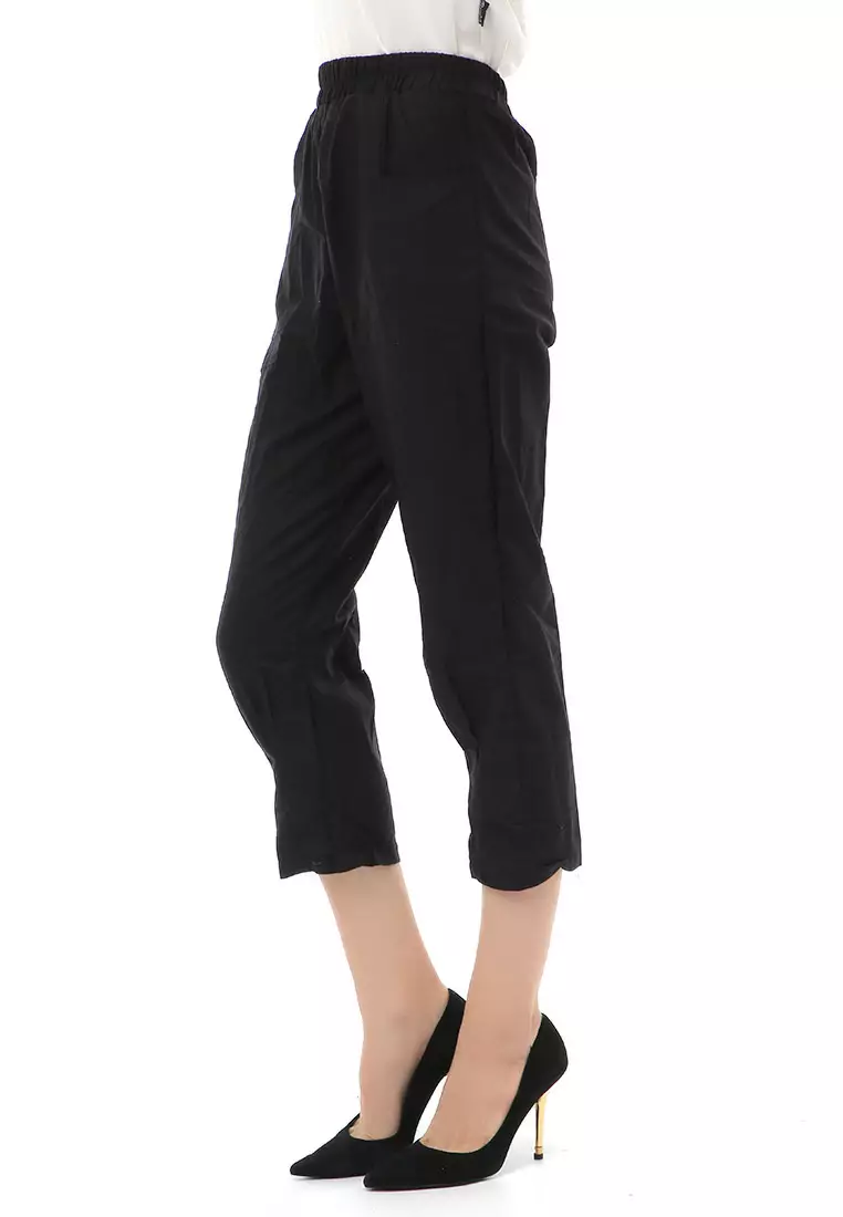 Jourel Long Pants Kasual Wanita Highwaist Staylish Material Linen ORIGINAL