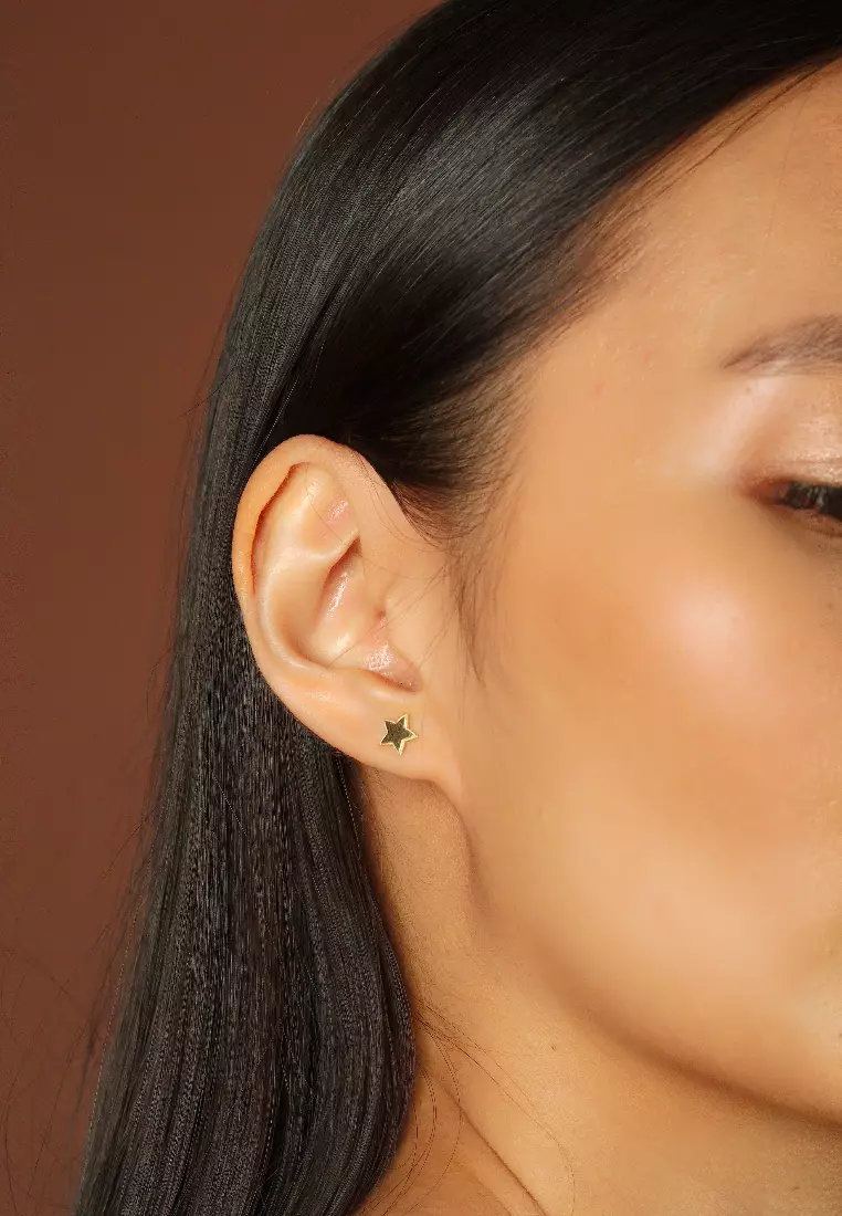 Stellar Studs Earrings 14k Gold