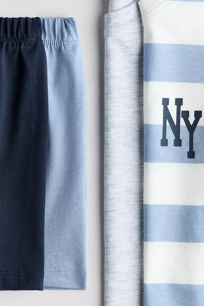 2-pack printed cotton pyjamas