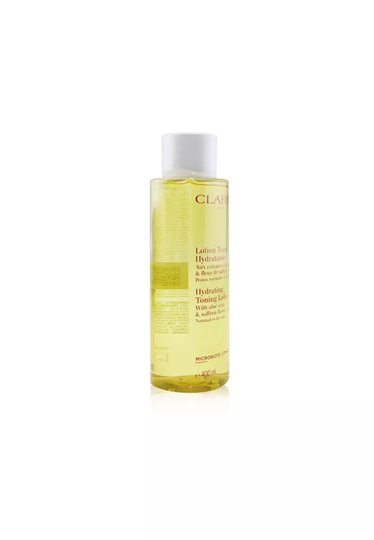CLARINS - Hydrating Toning Lotion with Aloe Vera & Saffron Flower Extracts - Normal to Dry Skin 400ml/13.5oz