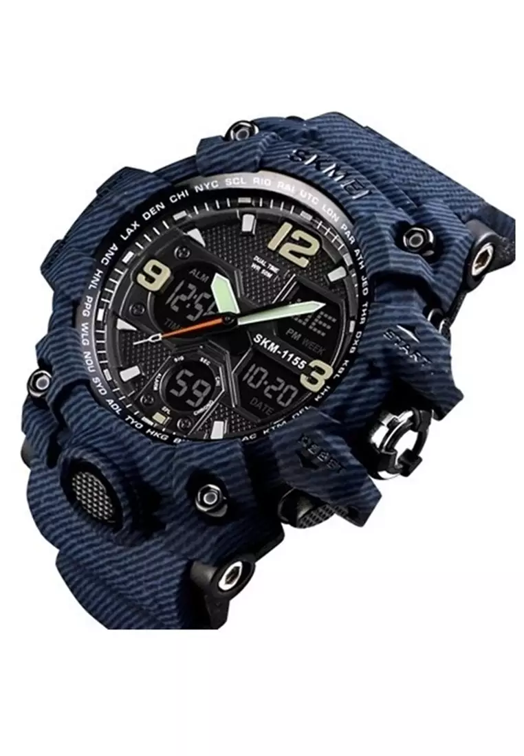 Jam Tangan Casual Analog Digital Pria Many Function Waterproof Strap Tali Material Rubber YY11 ORIGINAL