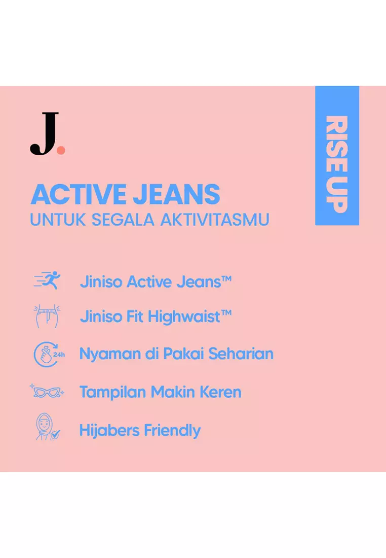 Highwaist Boyfriend Stretch Jeans 205 RISE UP