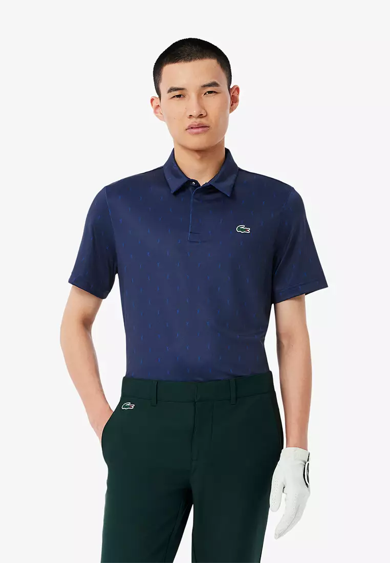 Buy Lacoste Men's Lacoste Golf Printed Recycled Polyester Polo
