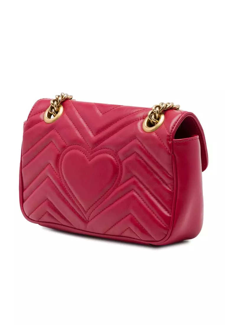 Pre-Loved Gucci Small Gg Marmont Matelasse Calfskin Shoulder Bag