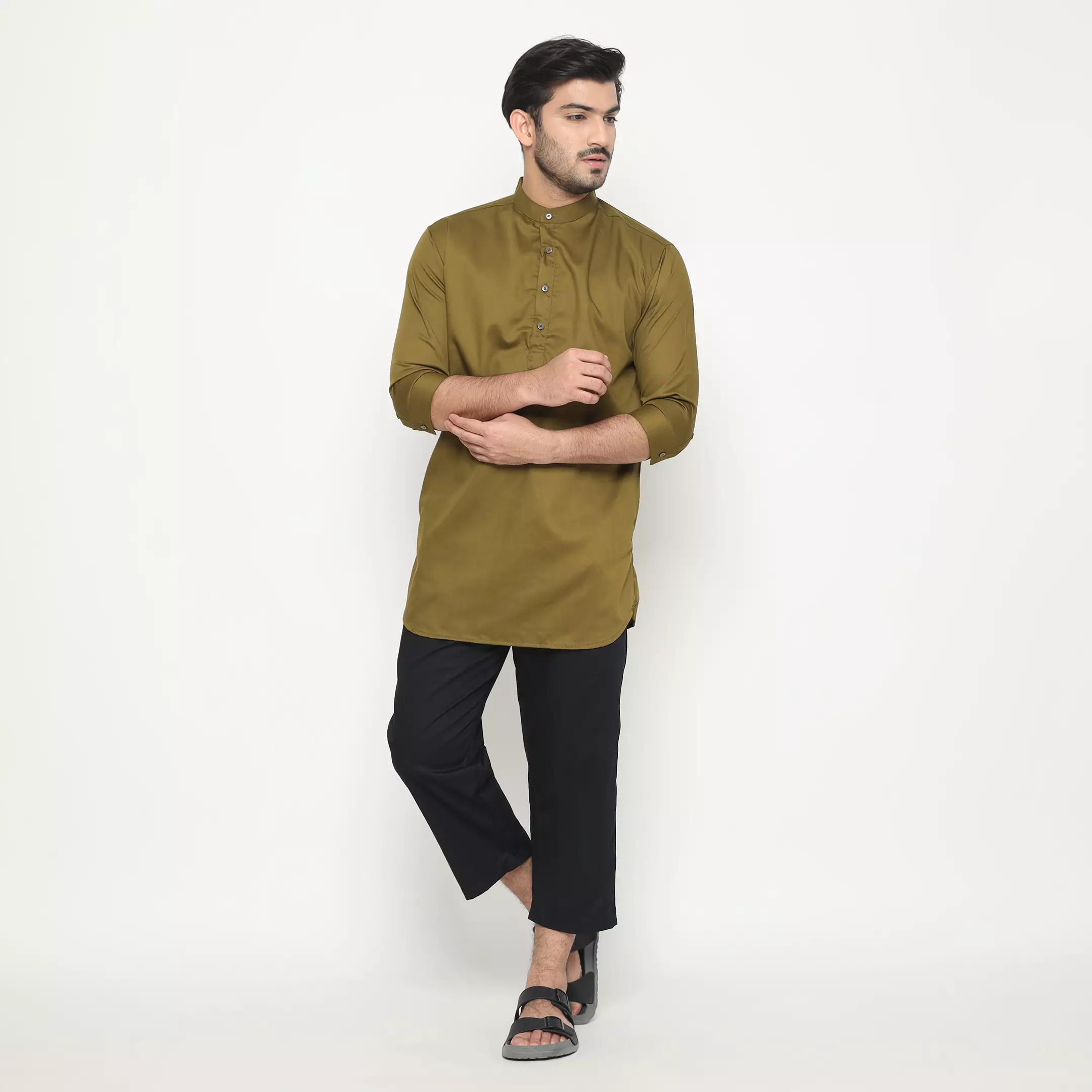 Casella Baju Koko Kurta Lengan ¾ Premium Quality 5003 Army