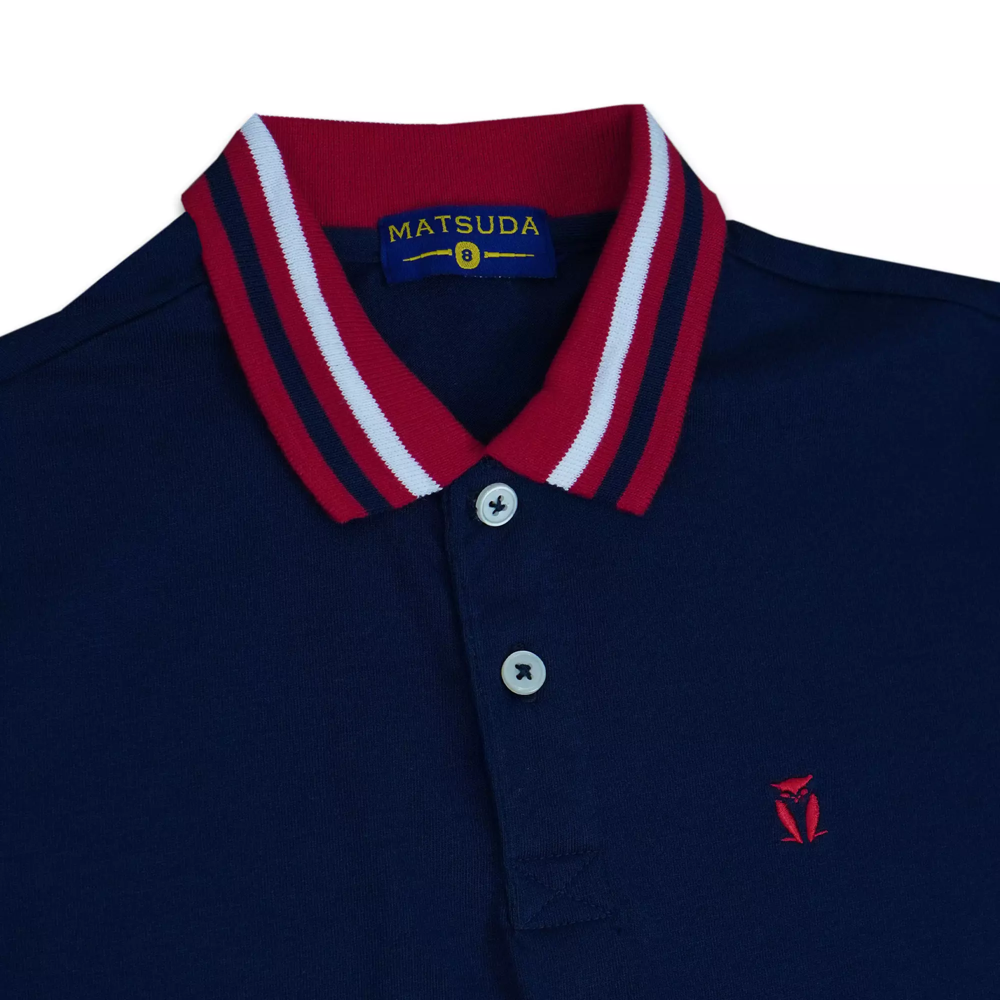 Matsuda baju kaos polo anak laki laki katun umur 2-12 Toby Navy