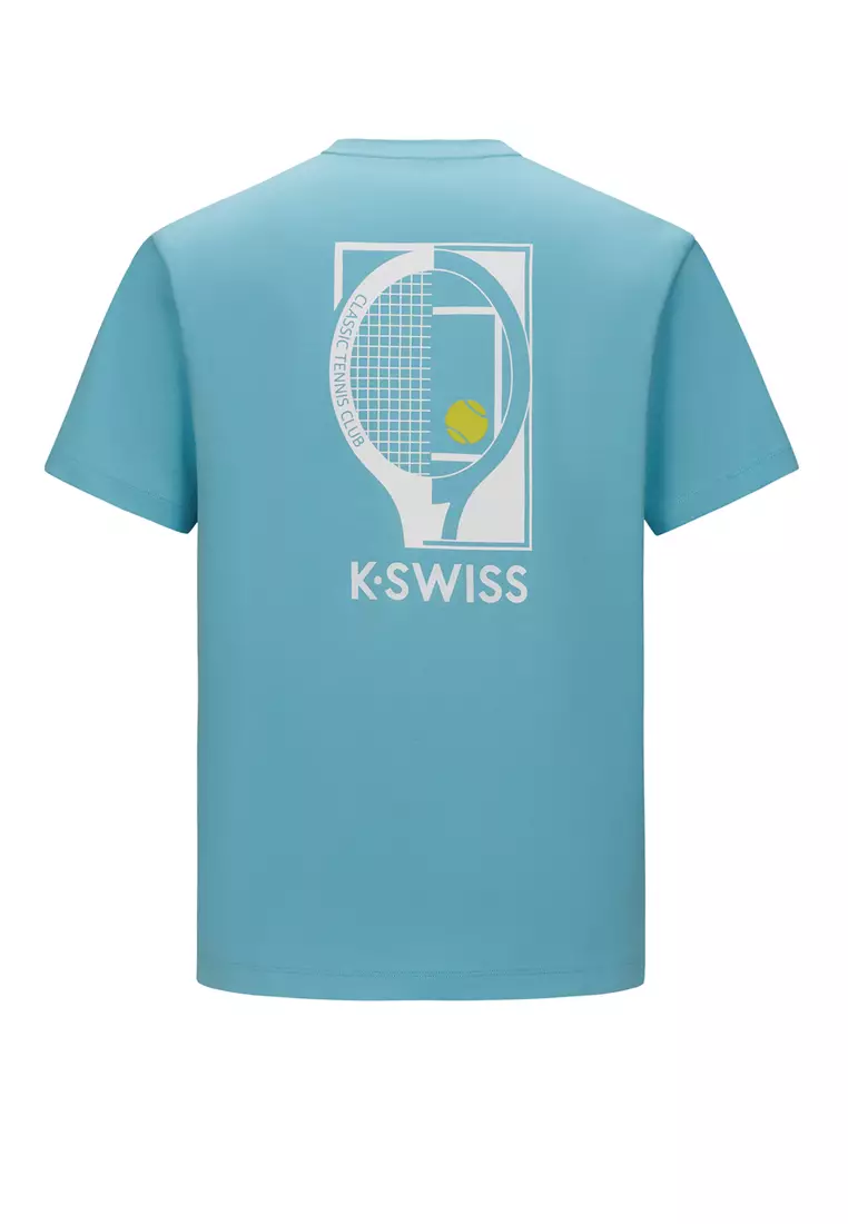 男女同款 K-SWISS LOGO 網球主題寬鬆T裇