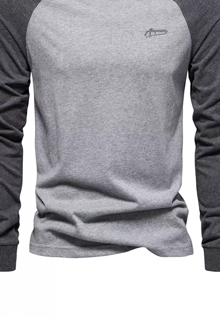 Contrast-color Embroidered T-shirt‌ AX-TS2017