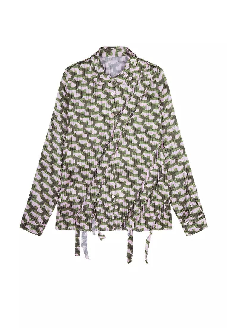 Slim long-sleeved shirt