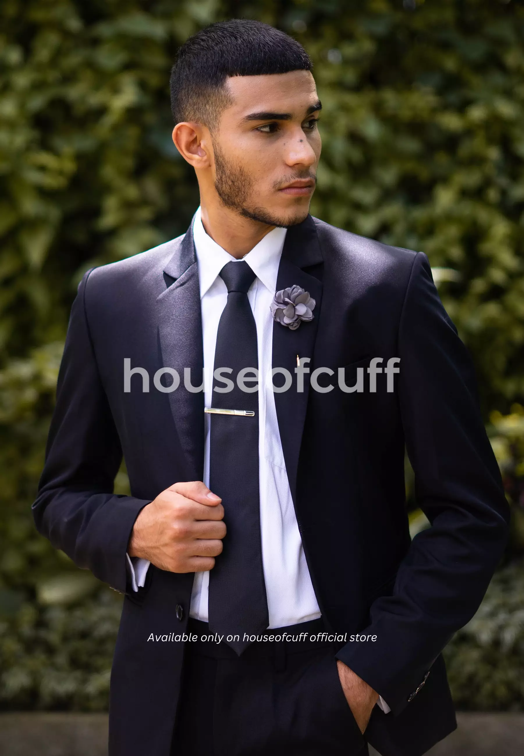 Houseofcuff Jas Slim Fit Suit Blazer Formal Warna Navy