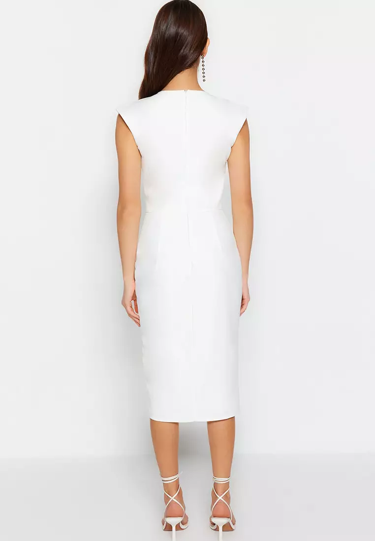 White deals waistcoat dress