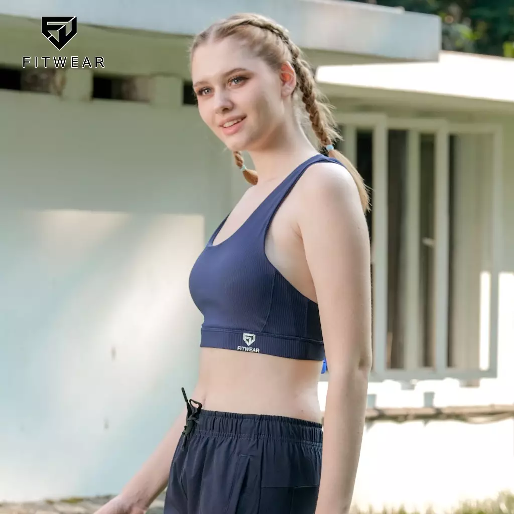 Fitwear - Sportbra Olahraga Wanita JENNIFER [CAGED RIBB] - NAVY