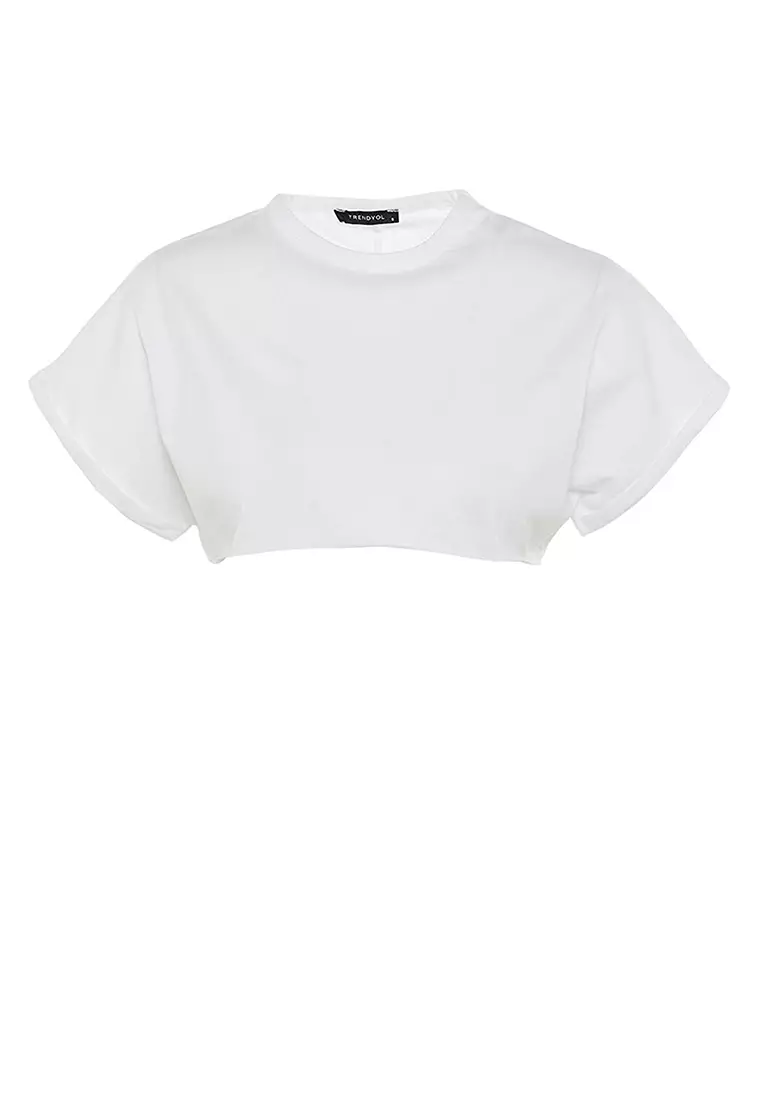 Buy Trendyol Crop Plain T-Shirt 2024 Online | ZALORA Philippines