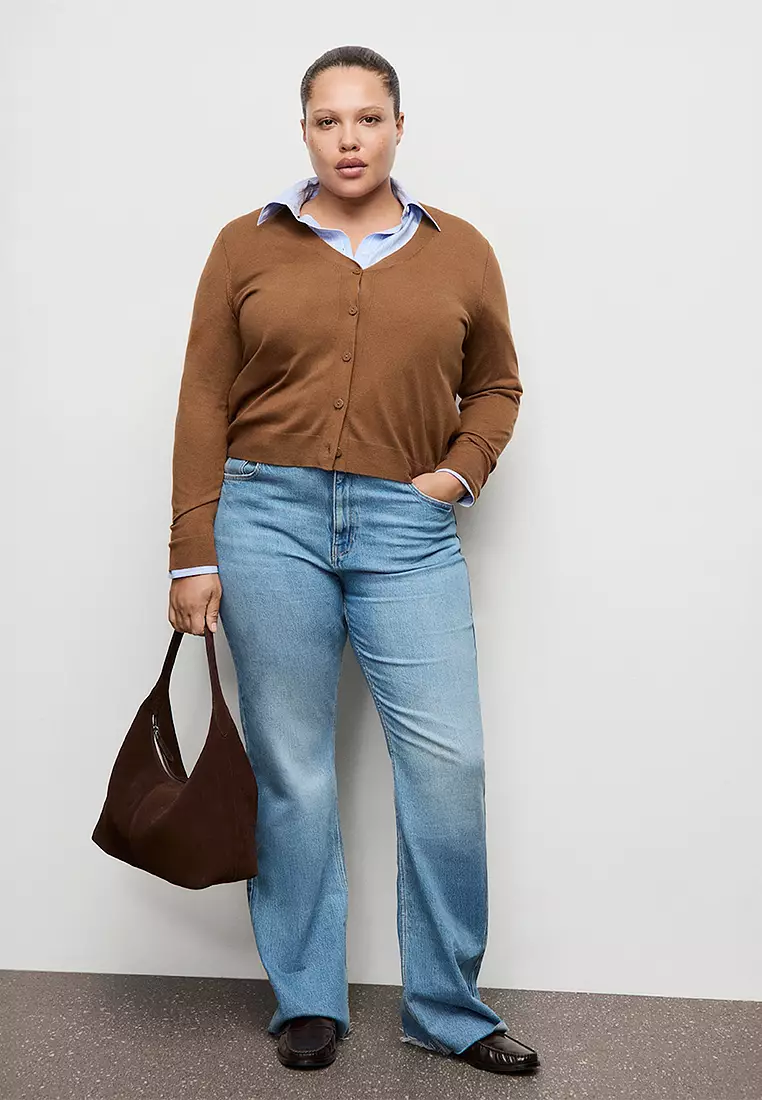 V-Neck Knitted Cardigan