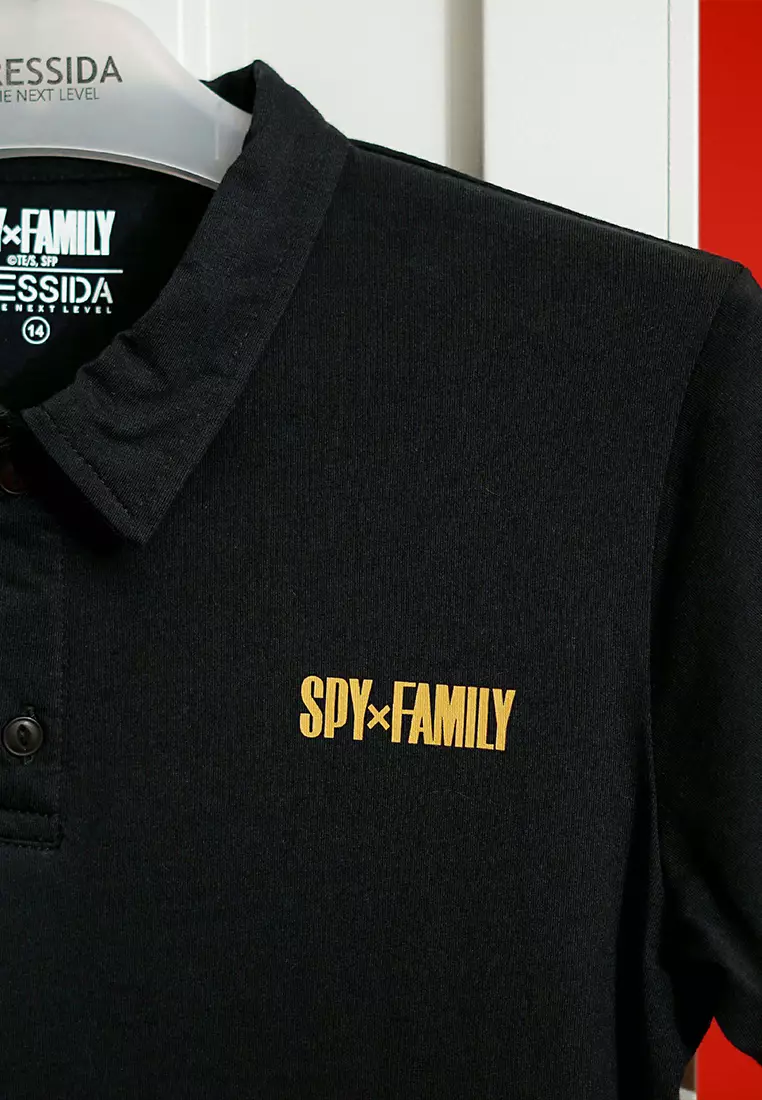 Cressida X SpyxFamily Kaos Kerah Kids Boy Black F002H3