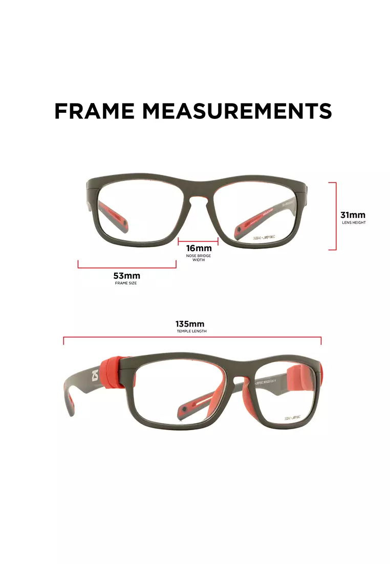 Sports Goggles Basketball Tennis Safety Protective Eyewear 0020 C4 (GRY/RED)