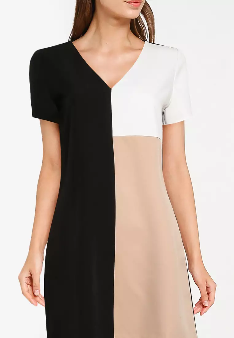 Colour block cheap dresses for work