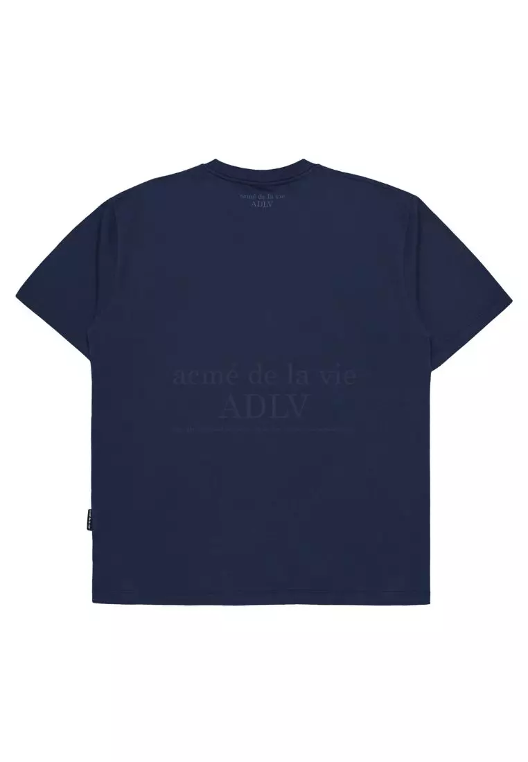 ADLV Navy Fuzzy Rabbit Short Sleeve T-Shirt