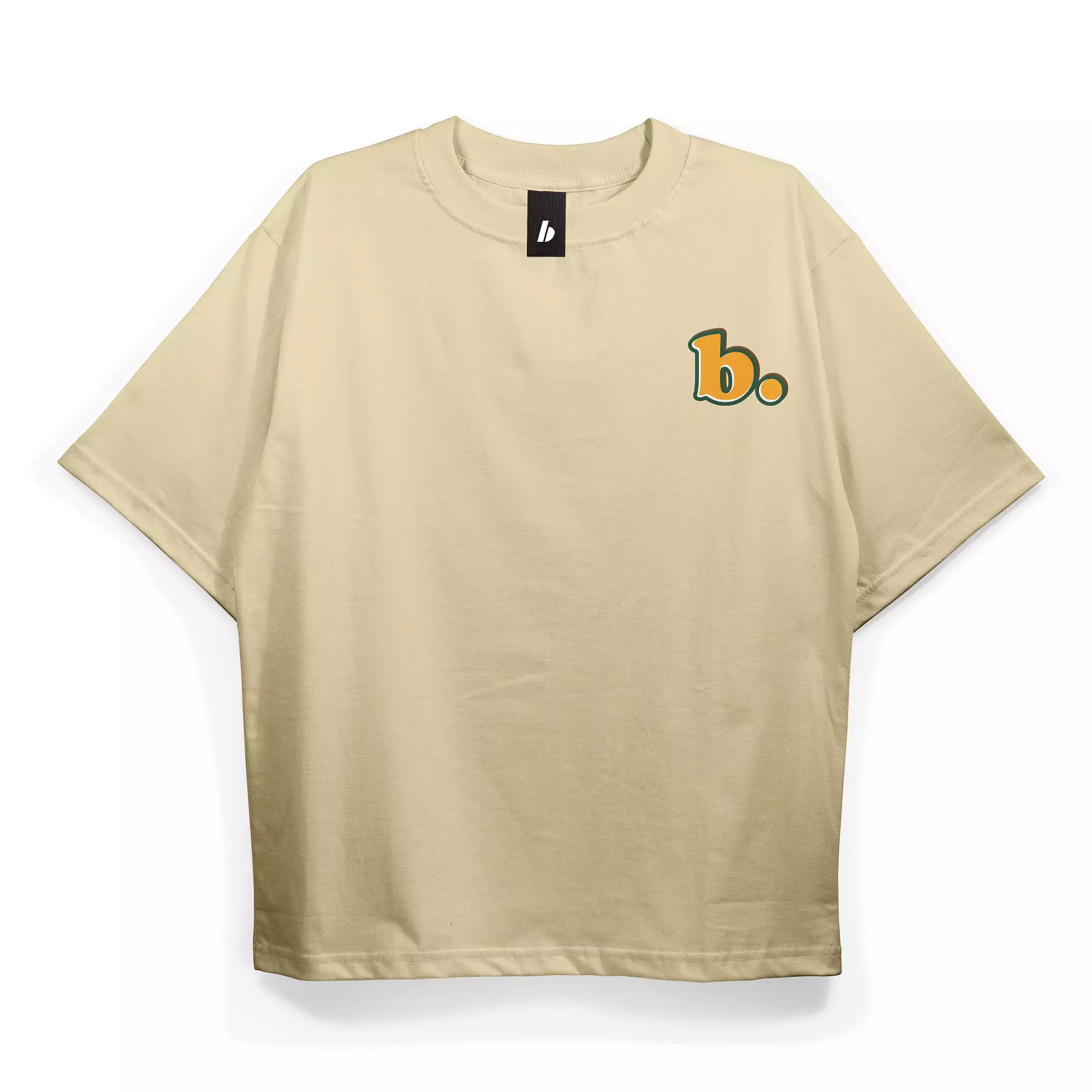 Jual Benidson BENIDSON Oversized Tshirt Cream Cooper B Letter Original ...