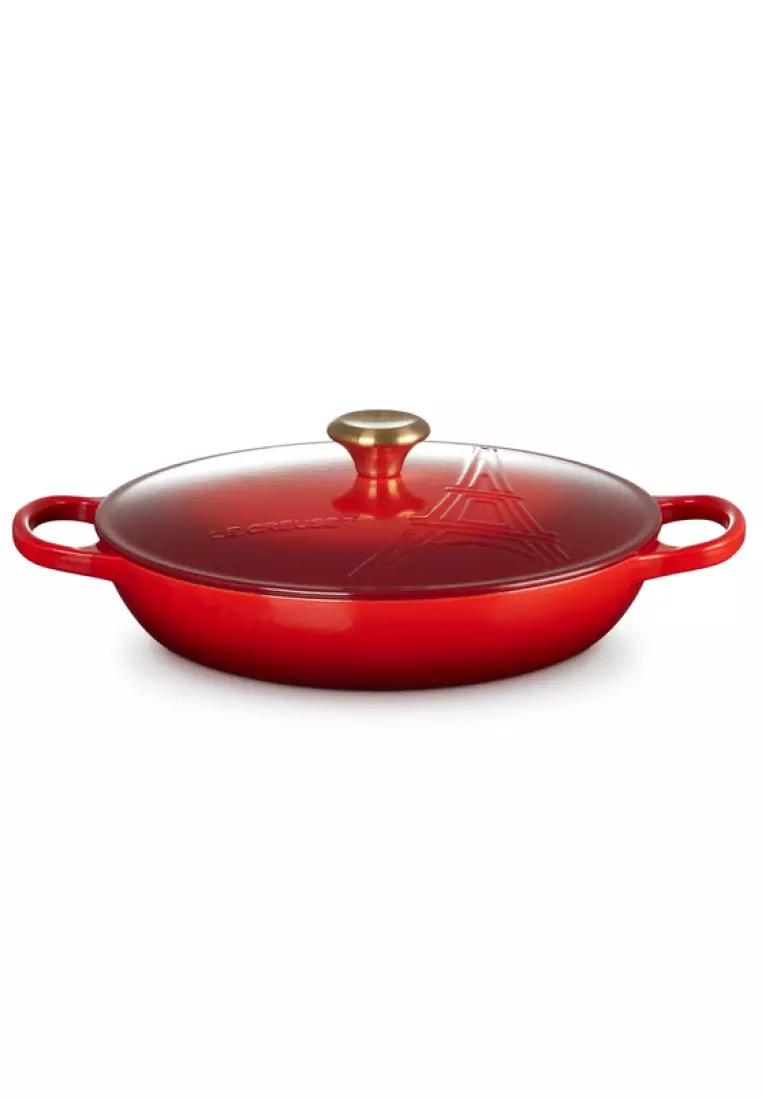 Buy Le Creuset Le Creuset Eiffel Tower Cerise Cast Iron 30cm Shallow ...