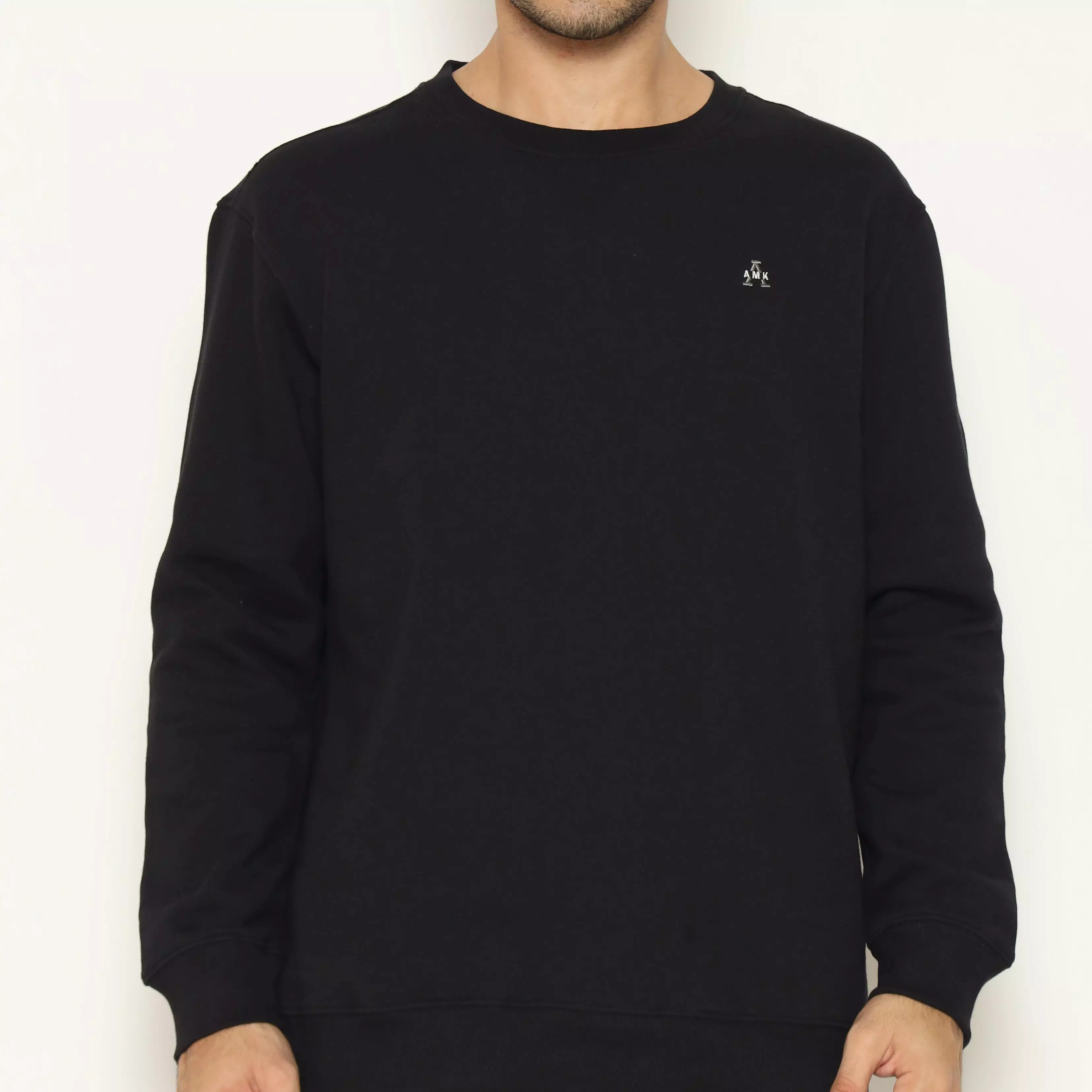 AMK Sweater Crewneck Panjang SW Kendrick L/S Black