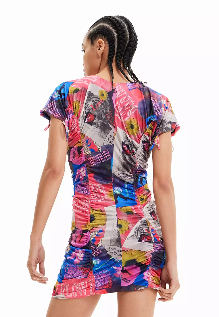 Desigual Women's Short Sleeve Knit Dress - Casual Fashion Dress - View #6